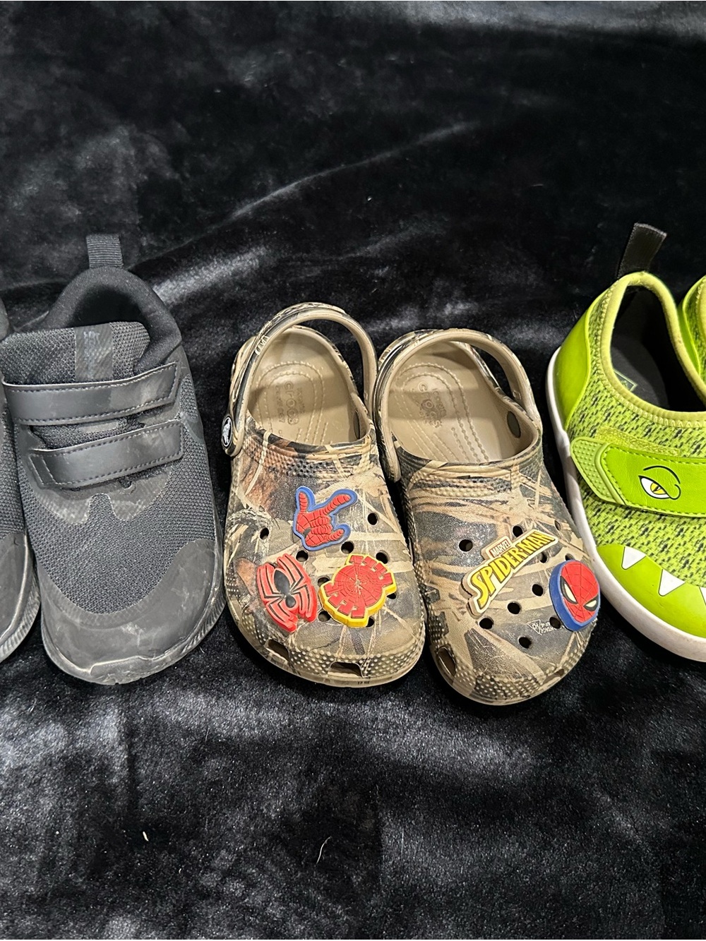 Lot of 3 pairs - toddler size 10 crocs muck Nike